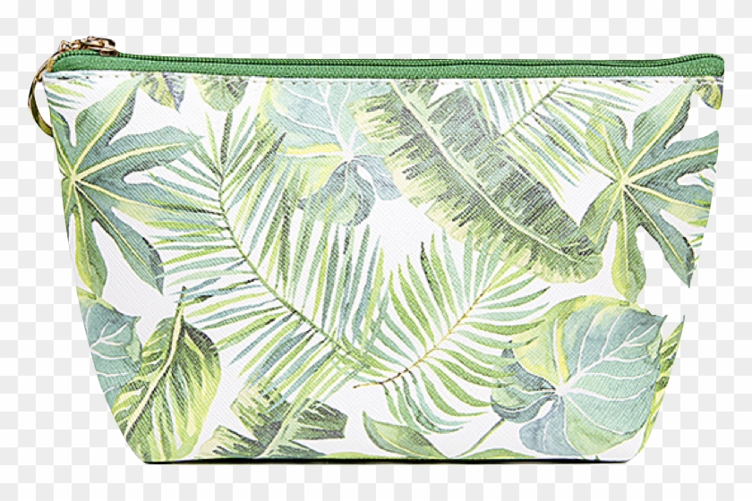 Tropical Leaf Pouch/ Cosmetic Bag Clipart #184899