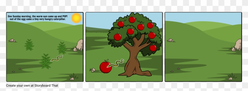 The Very Hungry Caterpillar - Very Hungry Caterpillar With Storyboard Clipart