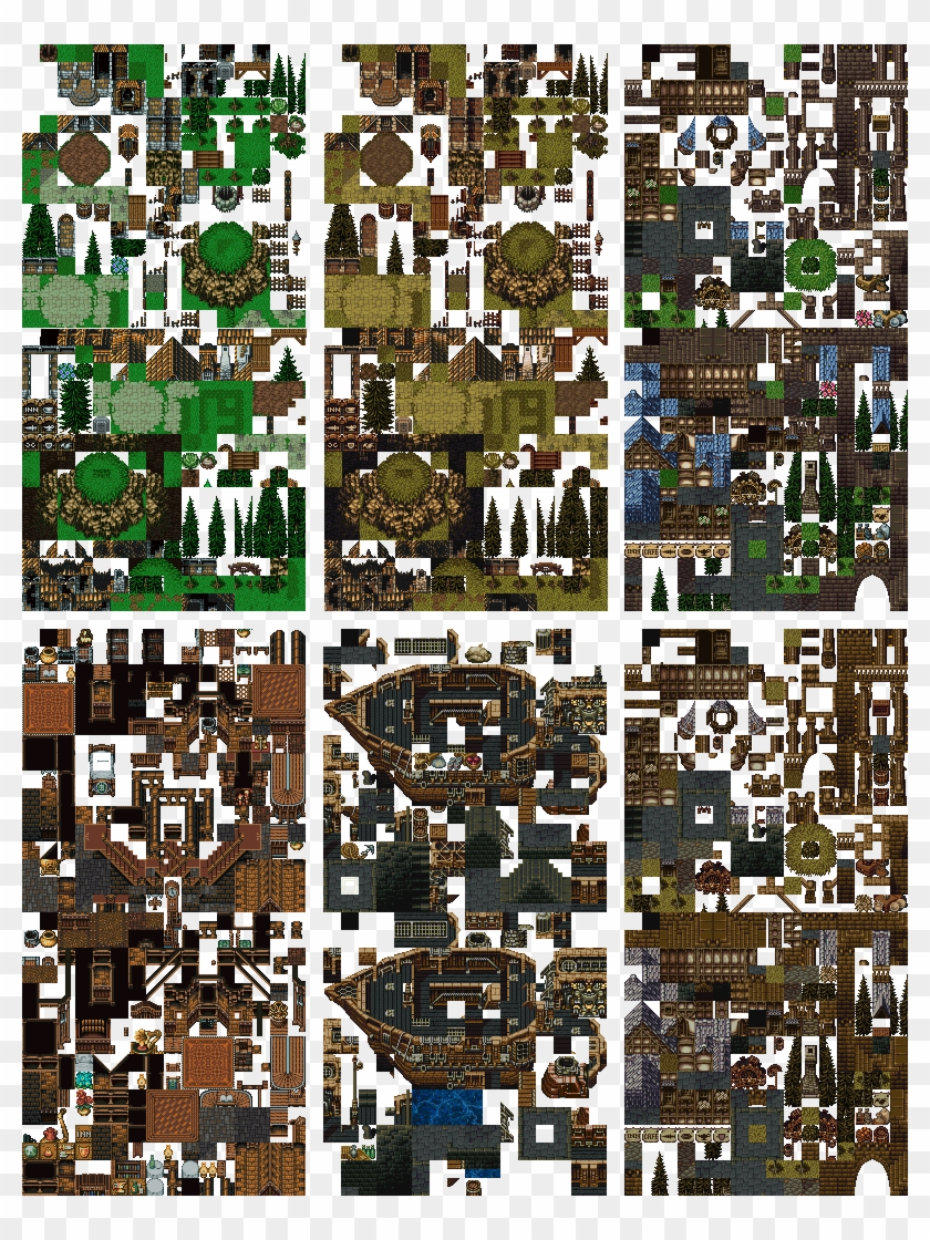 Town & City Tiles - Final Fantasy 6 City Clipart #184959