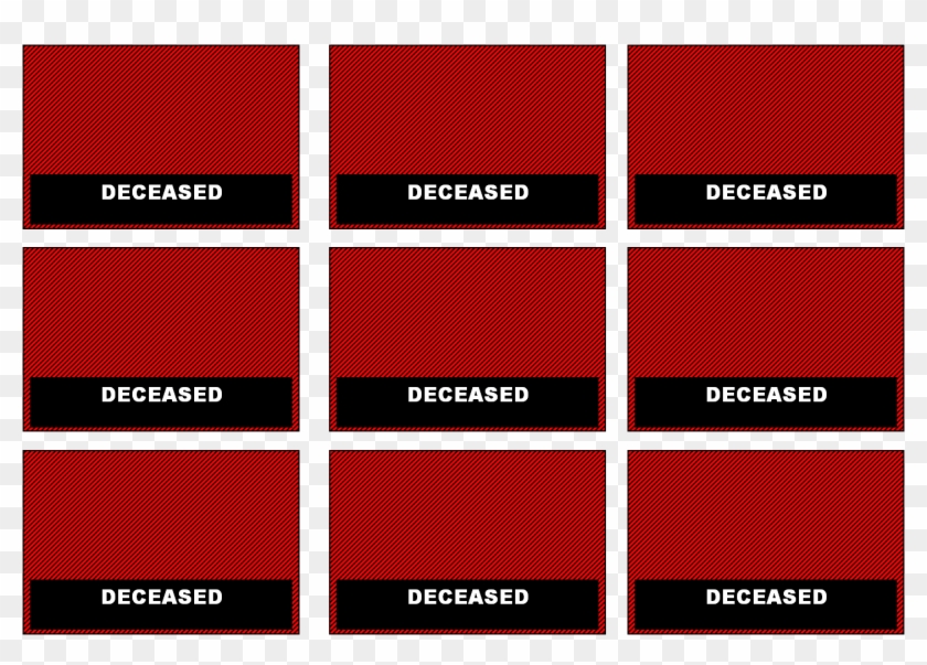 Deceased Badges - Graphic Design Clipart