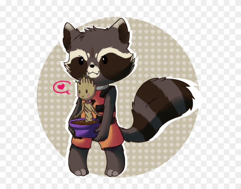 Rocket Raccoon Clipart Kawaii - Kawaii Guardians Of The Galaxy - Png Download