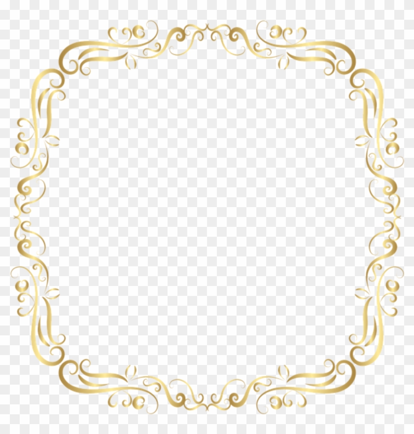 Vintage Square Gold Golden Frame Border Squareframe Clipart #185221