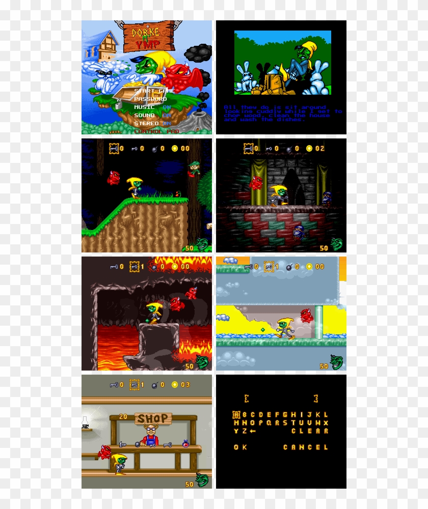 Dorke And Ymp - New Snes Homebrew Clipart