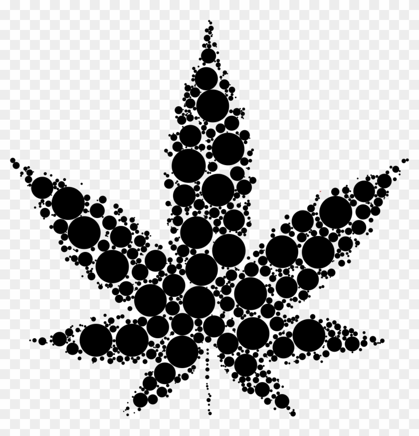 Big Image - Weed Christmas Tree Svg Clipart