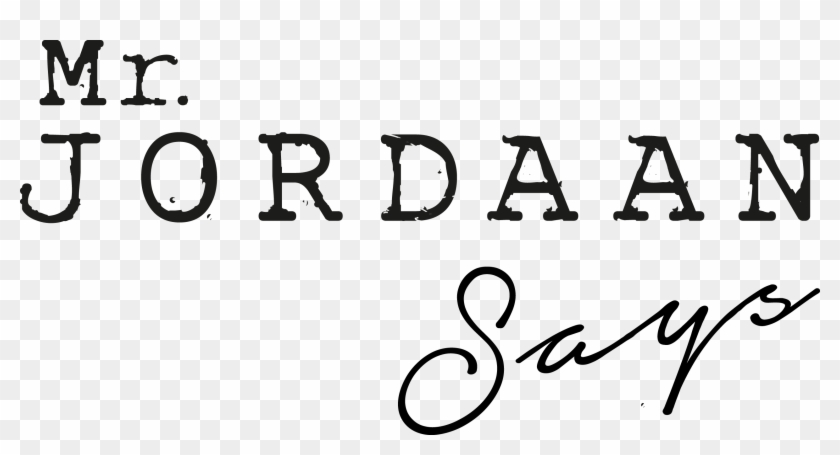 Jordaan Says - Calligraphy Clipart