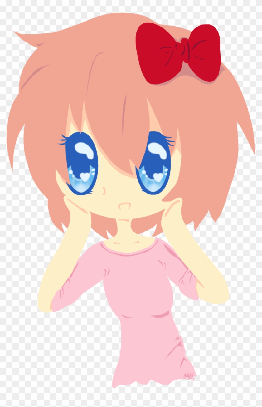 Doki Doki Literature Club Ddlc Sayori Creepy Gif Made - Cartoon Clipart #185828