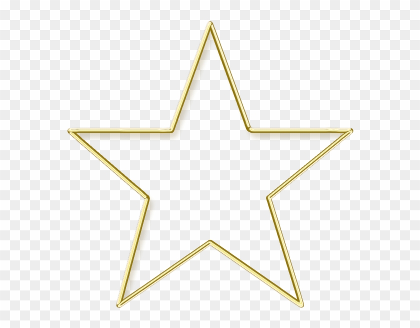 Golden Frame Star - Png Format Star Png Clipart #185850