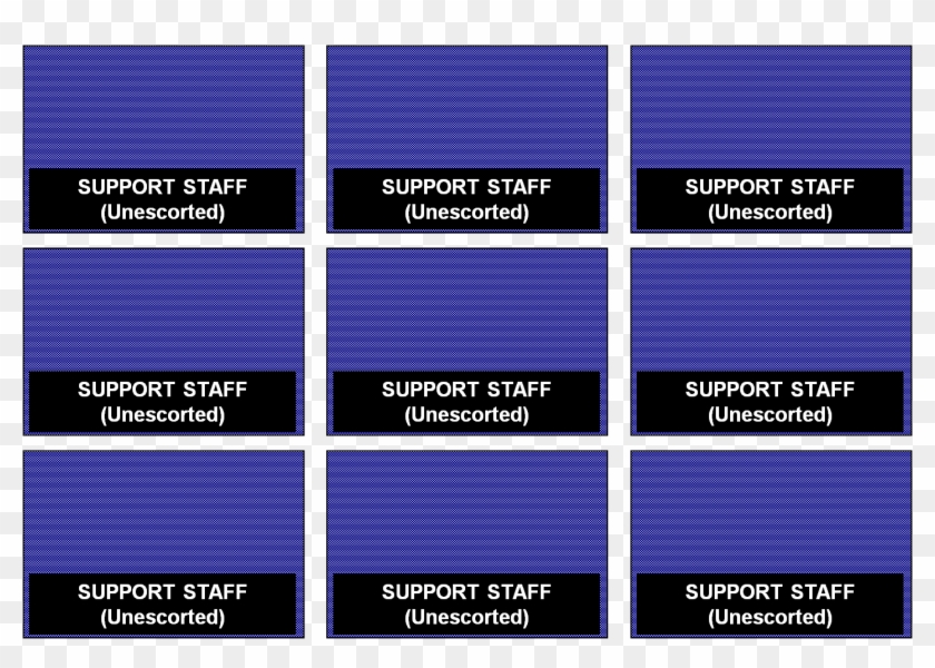 Support Staff Badges (png) - Colorfulness Clipart