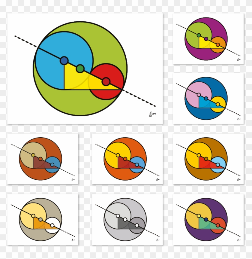 Golden Ratio Circles - Cartoon Clipart #186197