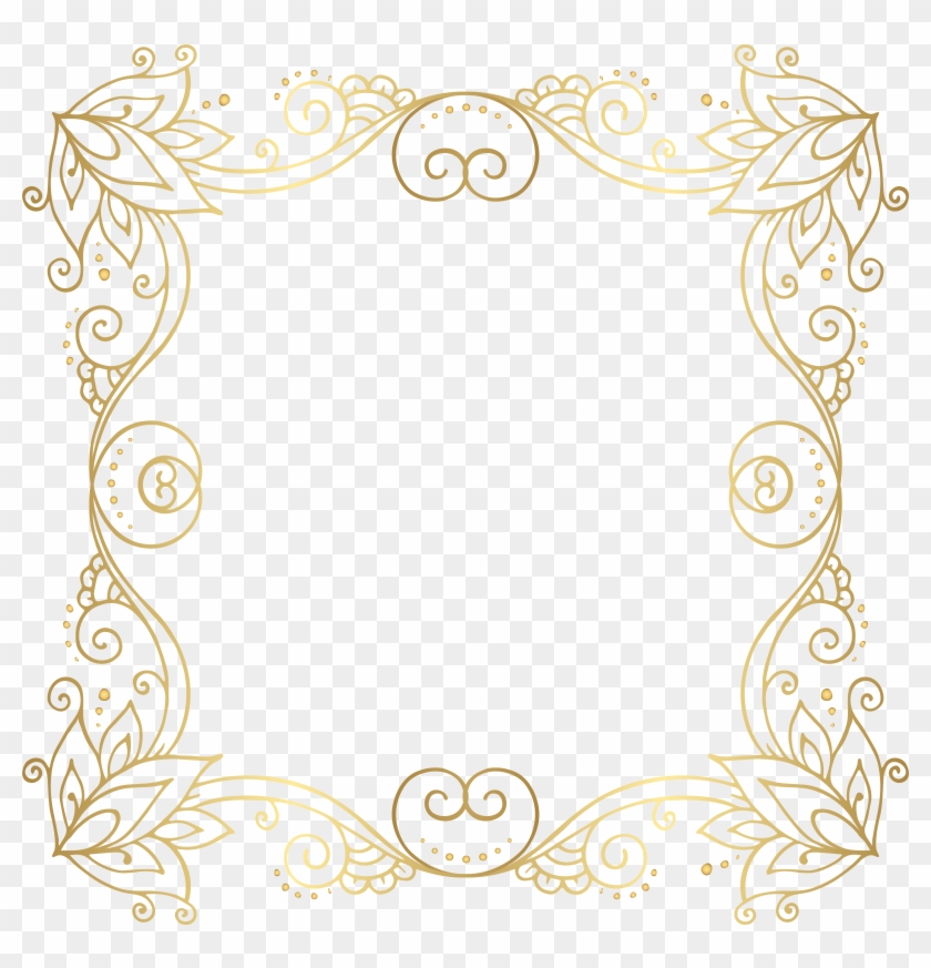 Gold Border Frame Png Clip Art Image Transparent Png #186222