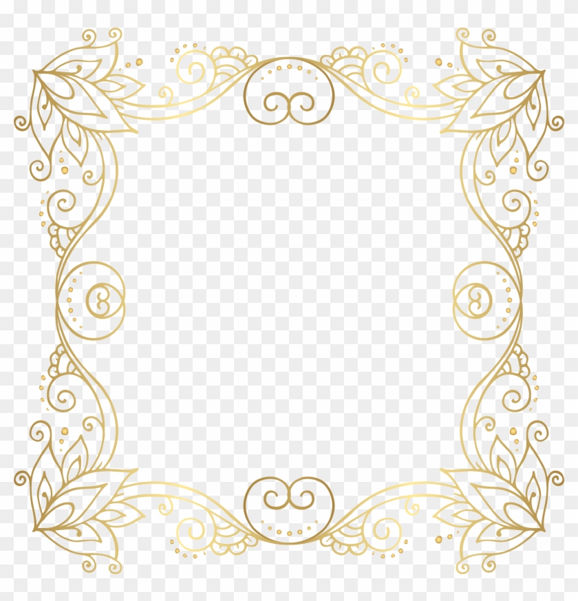 Gold Border Frame Png Clip Art Image Transparent Png #186222