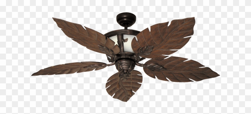 Inspiring Tropical Ceiling Fans With Lights White Tropical - Leaf Ceiling Fan Clipart #186250