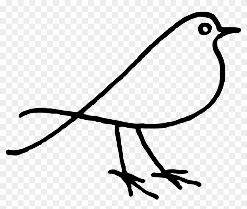 Animal, Bird, Doodle, Stylised - Bird Doodle Png Clipart #186366