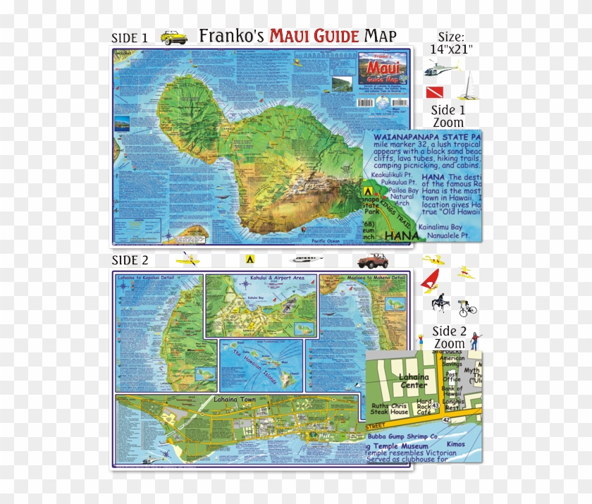 Maui Map Clipart #186429
