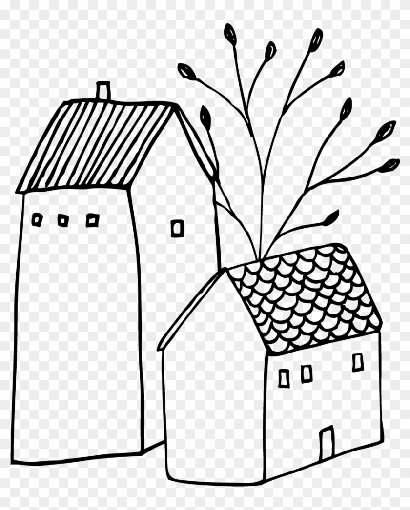 Doodle Png, House Doodle, House Illustration, Art Illustrations, - House Hand Drawn Png Clipart