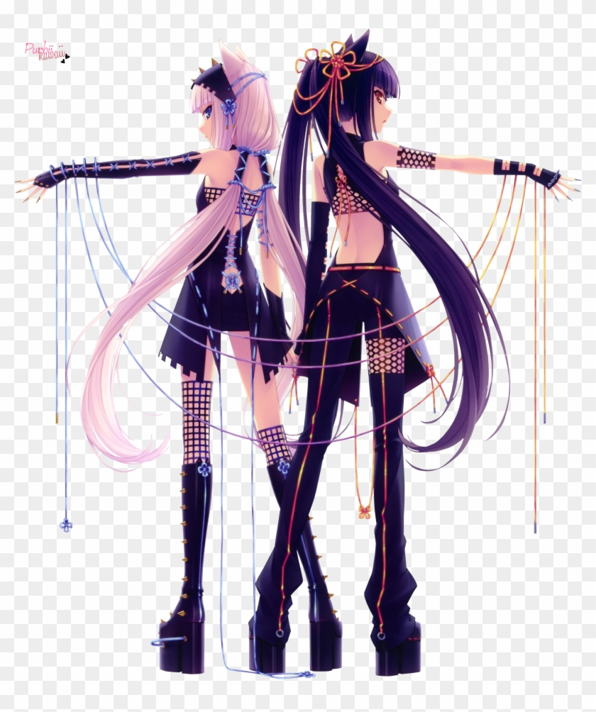 Black Hair Chocolat Puchii Render Sayori Touhou Vanilla - Take A Hint Nightcore Clipart #186753