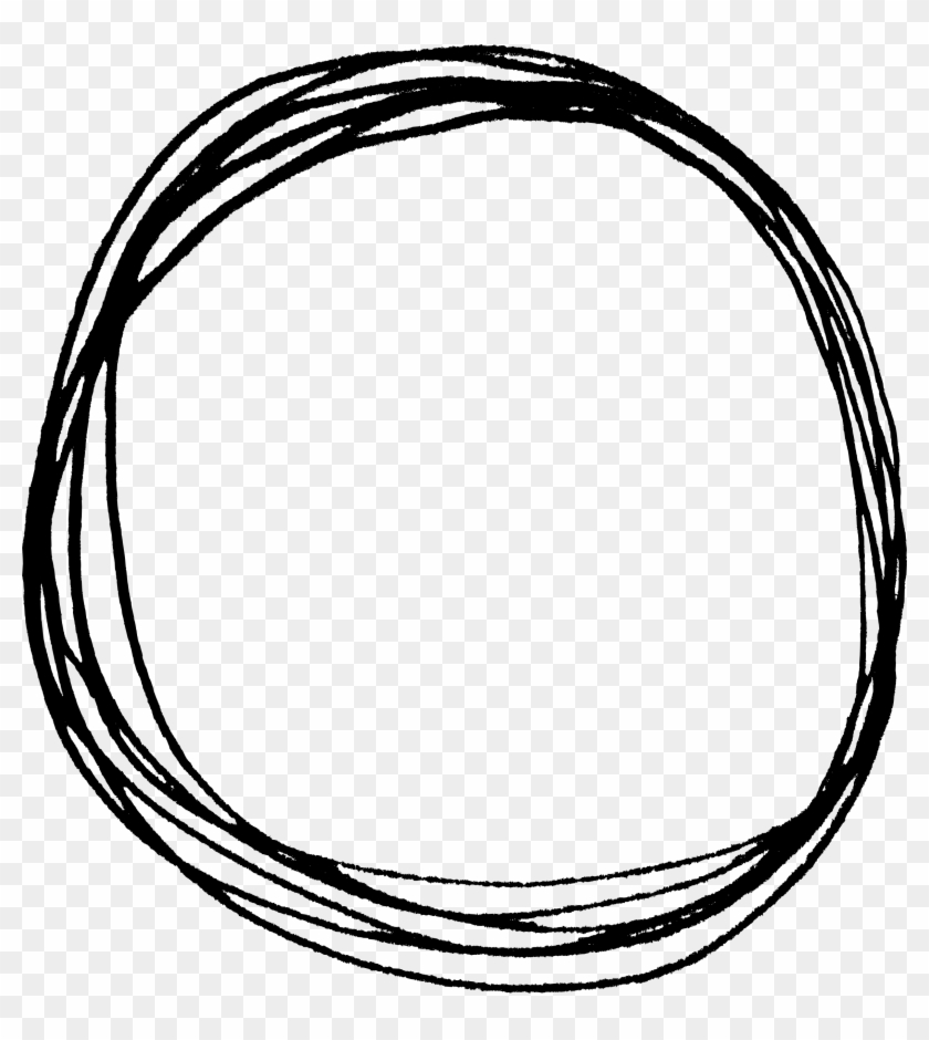 Circle Doodle Png - Transparent Circle Drawing Clipart