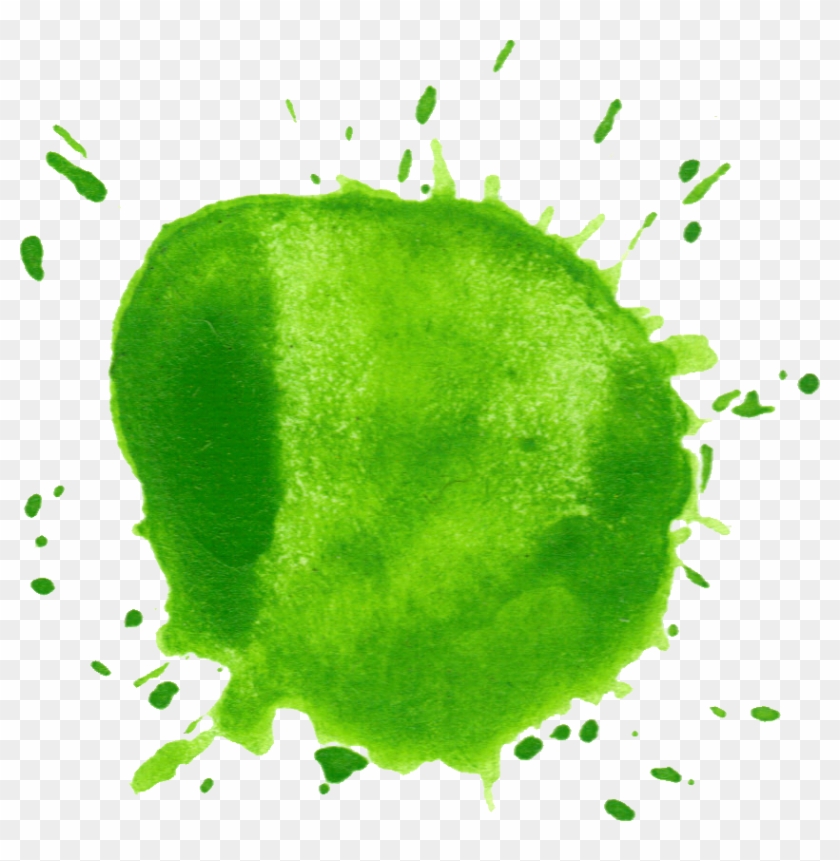 Green Watercolor Stain Png - Green Watercolor Splash Transparent Clipart #186902