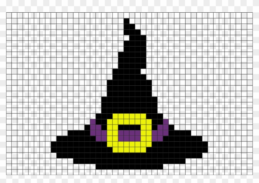 Witch Hat Pixel Art Clipart