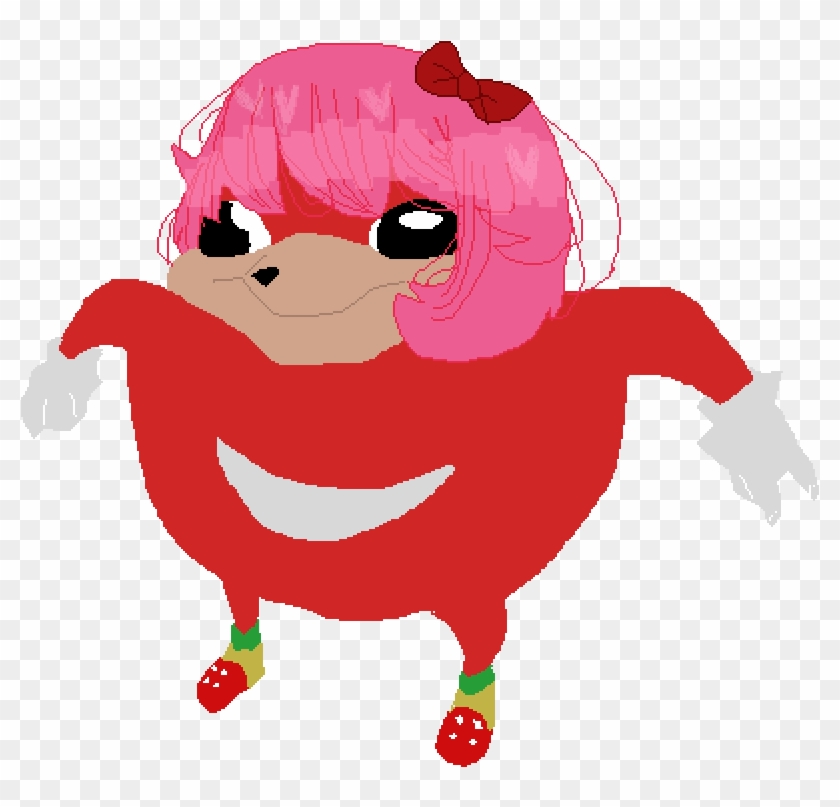 Sayori Knuckles - He Knows De Wey Clipart