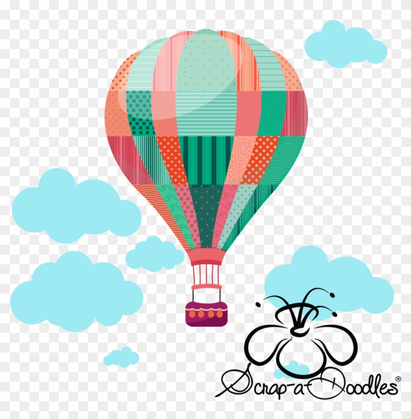 Hot Air Balloon Doodle Clipart #187262