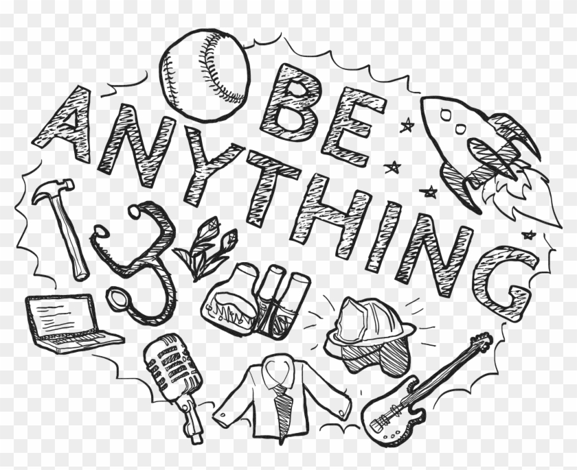 Be Anything Original Doodle - Illustration Clipart #187462