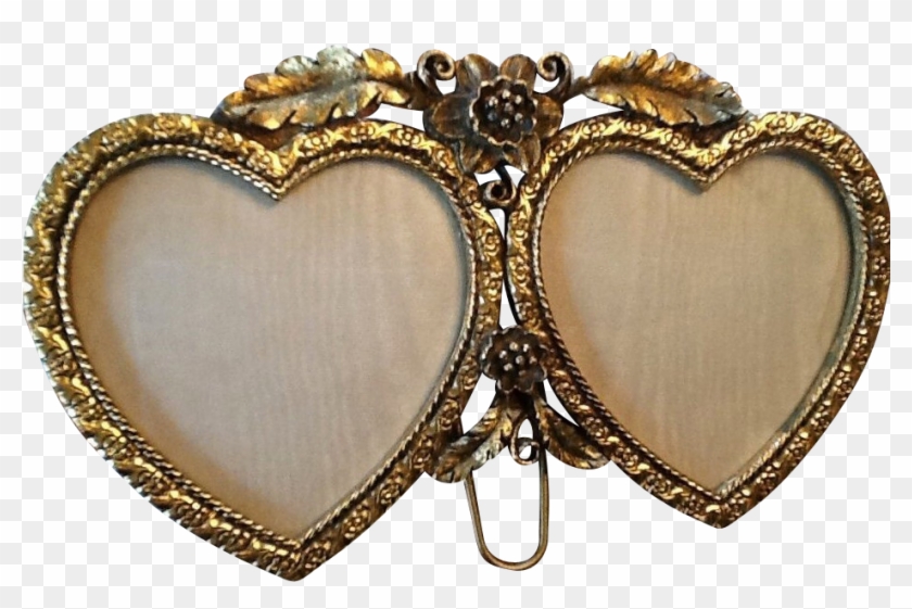 Golden Heart Frame Png , Png Download - Heart Clipart