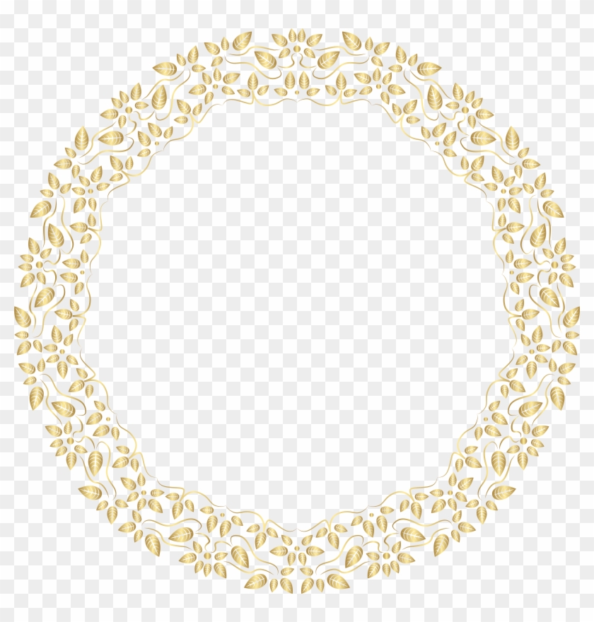 Round Golden Border Frame Png Clip Art Transparent Png