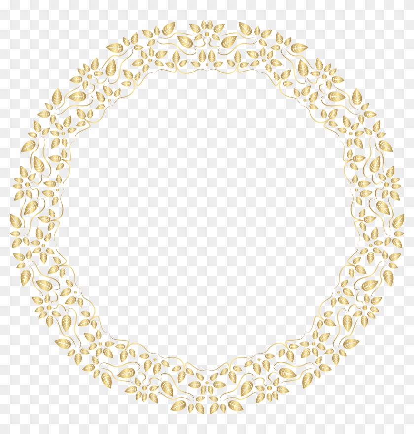 Round Golden Border Frame Png Clip Art Transparent Png #187849