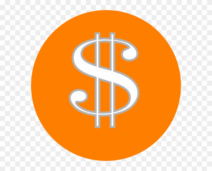 Dollar Sign Clipart Orange - Png Download