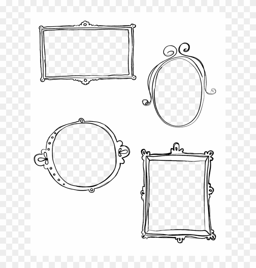 10 Free Png Doodle Frame Blog Boards - Black Doodle Frames Clipart