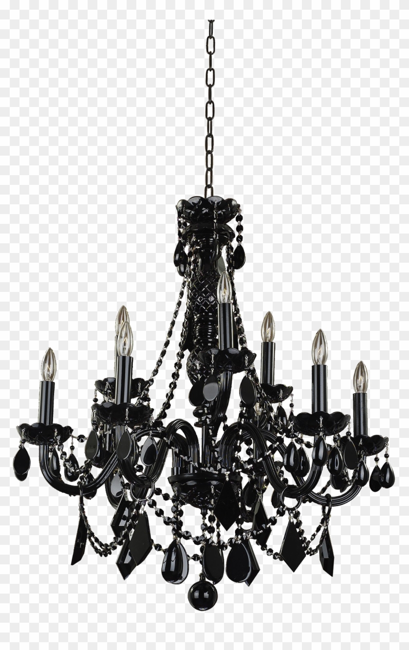 Chandelier Png File - Black Chandelier Png Transparent Clipart