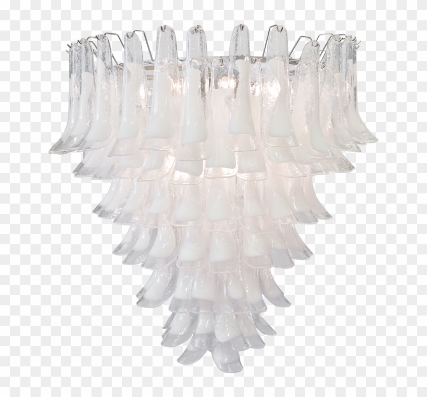 Comwp Tt235 Murano Glass Chandelier B - Feather Chandelier Png Clipart #188523
