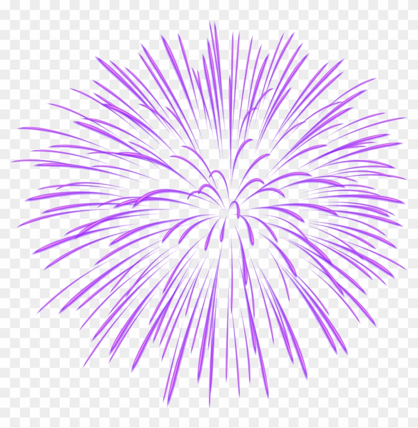 Blue Fireworks Transparent Background Clipart