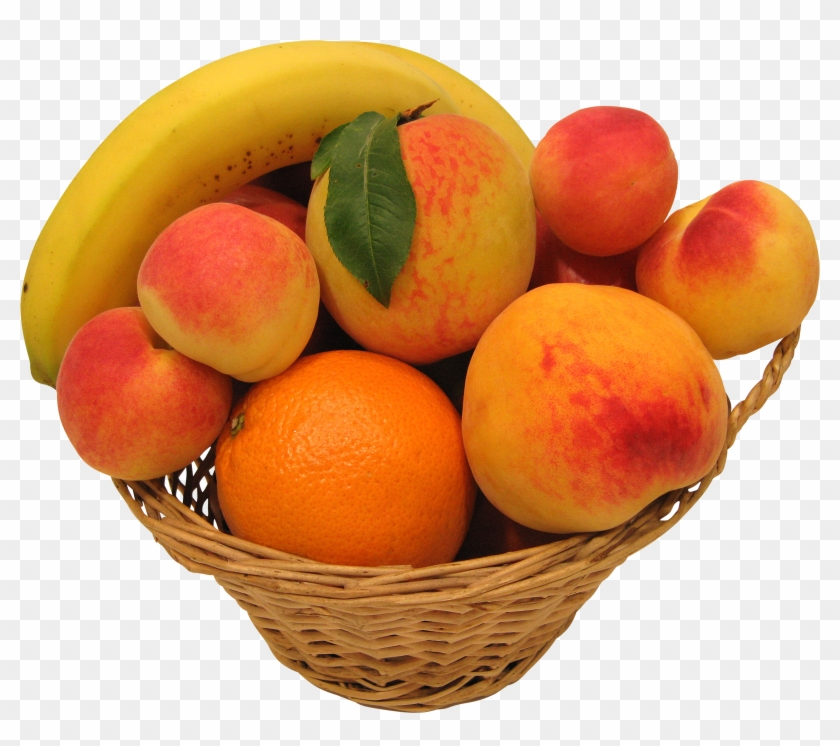 Peaches Oranges And Bananas Png Image - Comida Que Se Come En Primavera Clipart