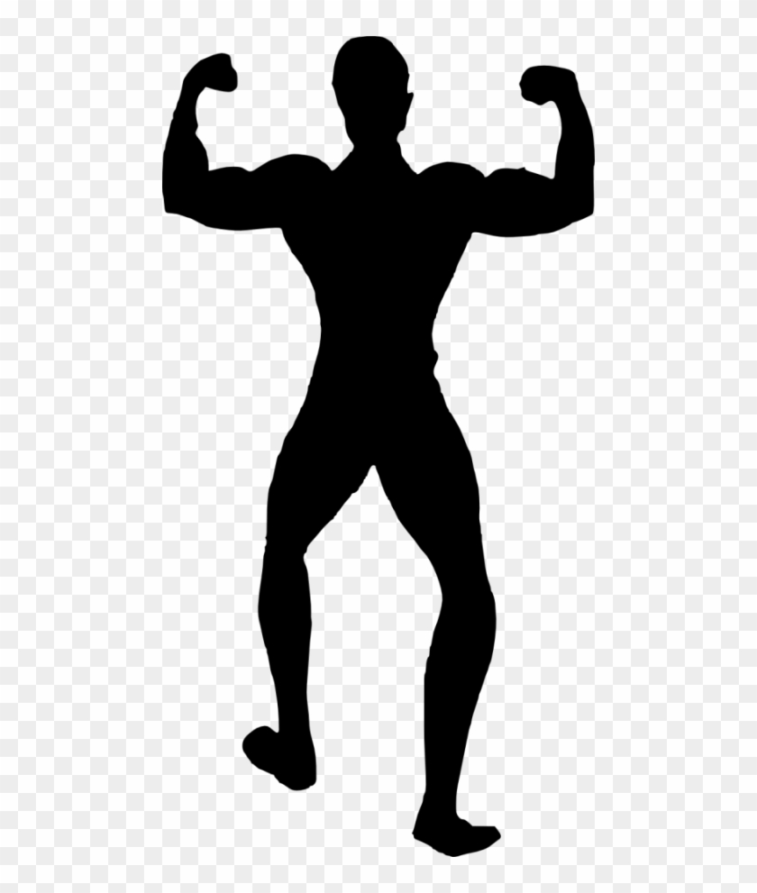 Free Png Muscle Man Bodybuilder Silhouette Png - Fitness Girl Silhouette Clipart #189117