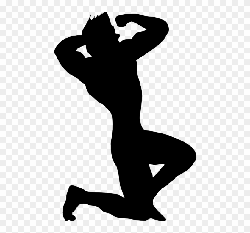 Free Png Muscle Man Bodybuilder Silhouette Png - Muscle Man Silhouette Clipart