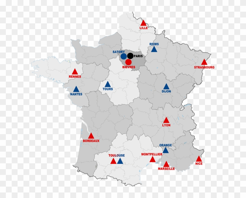 France Map French Intervention Force Police Gendarmerie - Regions Of France Map In English Clipart