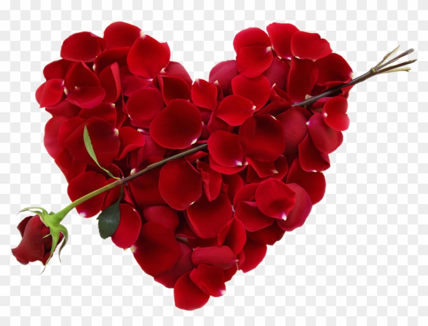 Heart Making With Rose Petal - Advance Happy Makar Sankranti Clipart #189471