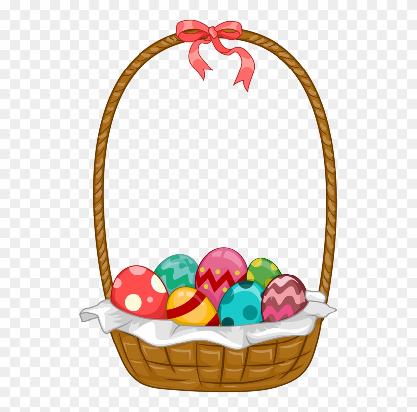 Download Easter Basket Bunny Png Images Transparent - Easter Egg Basket Png Clipart #189684