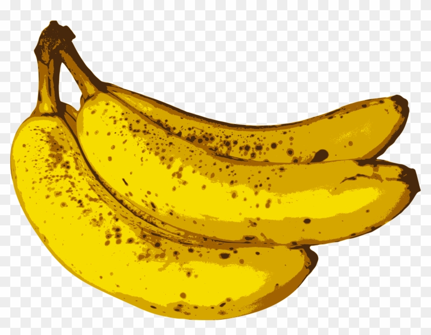 Big Image - Yellow And Brown Banana Clipart