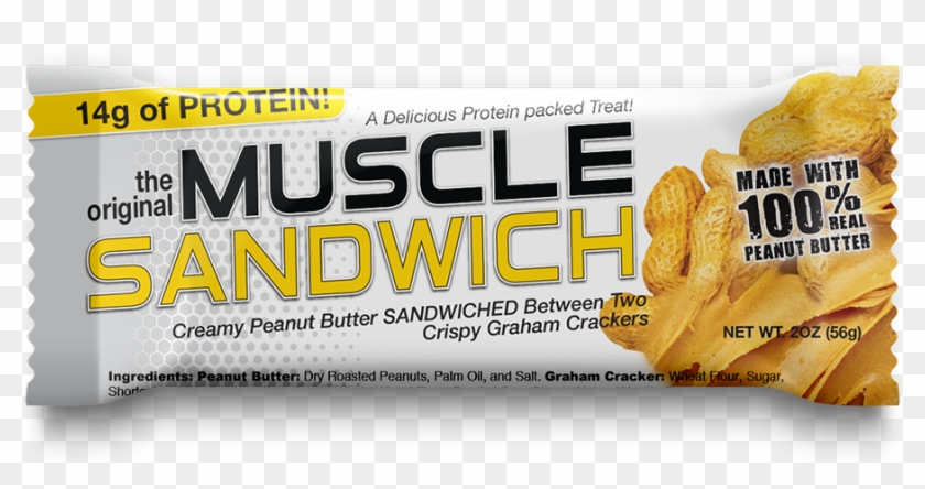 Protein Candy Bar - Muscle Sandwich Clipart #189828
