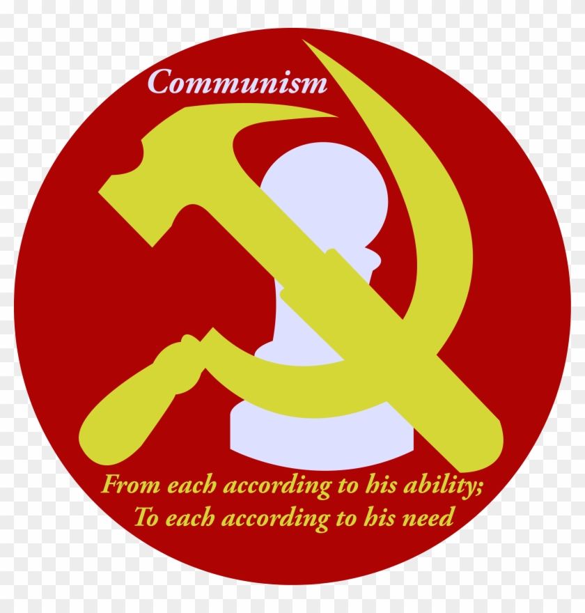 Communism Symbol With Chess Pawn In Background - Circle Clipart #189990