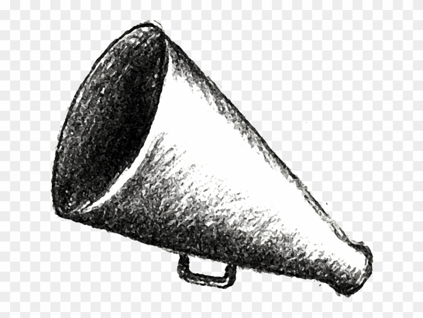 Megaphone A Perfect World Clip Art Munications - Black And White Megaphone - Png Download #1800461