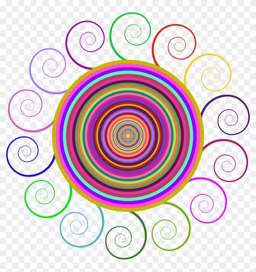 This Free Icons Png Design Of Abstract Spiral Circle Clipart #1800498