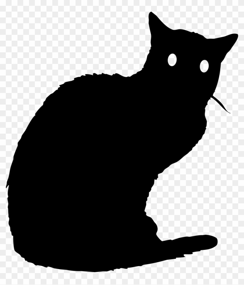 Black Cat Comments - Imagen De Gato Para Halloween Clipart