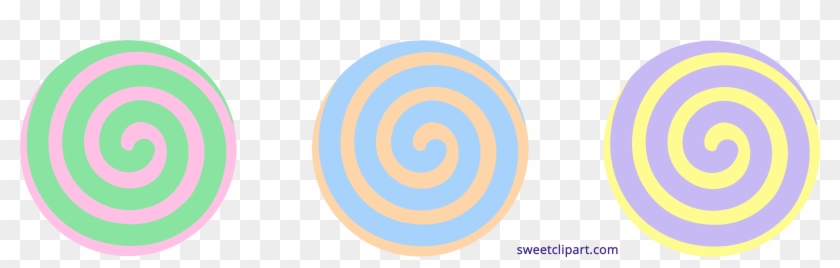 Spiral Clipart Student - Pastel Candy Png Transparent Png #1800591