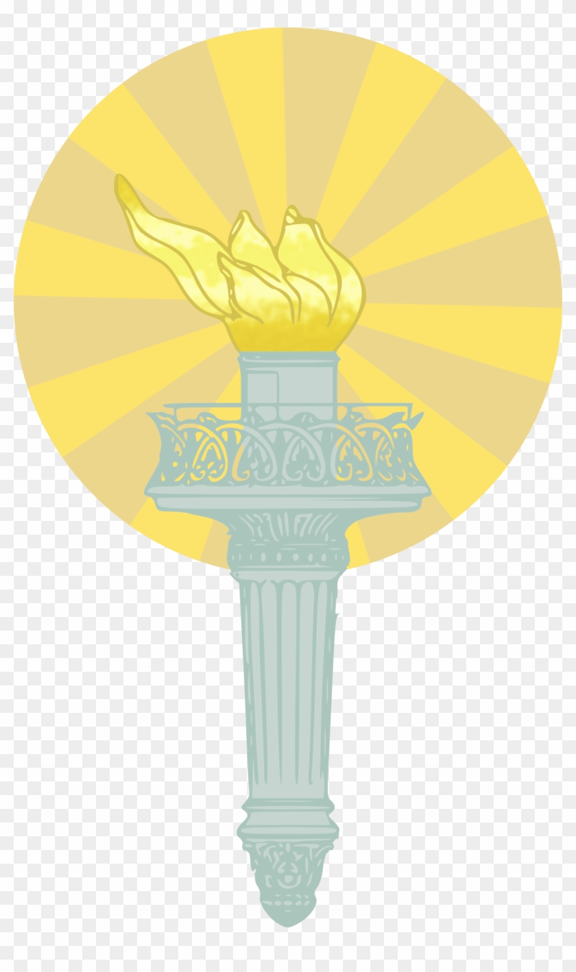 Big Image - Liberty Torch Clipart #1801283