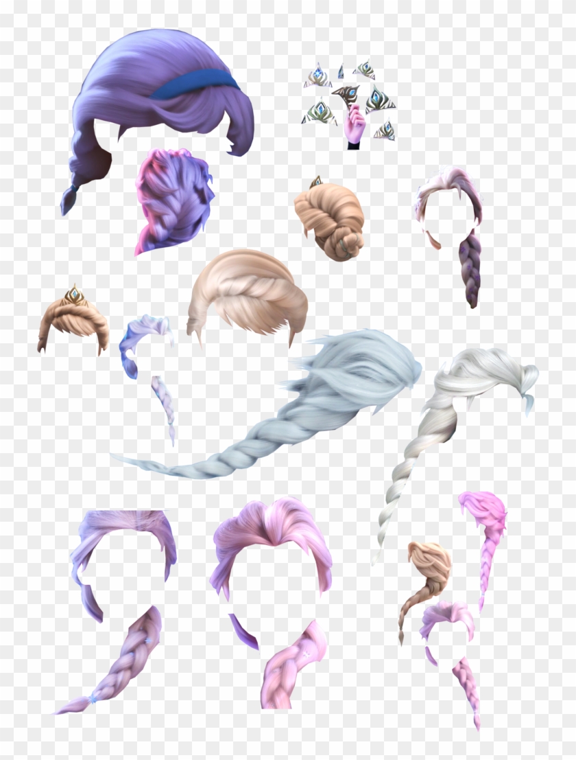 Elsa Hair Transparent Background Clipart #1801744