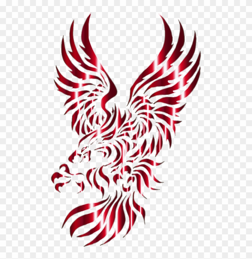 Medium Image - Bald Eagle Tattoo Tribal Clipart #1802748
